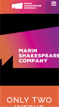 Mobile Screenshot of marinshakespeare.org